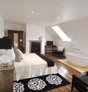 Quamby Estate guest room, available for customers of RiverFly Tasmania