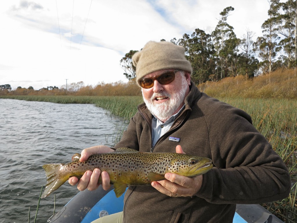 Roy with a Brumbys Creek brown trout