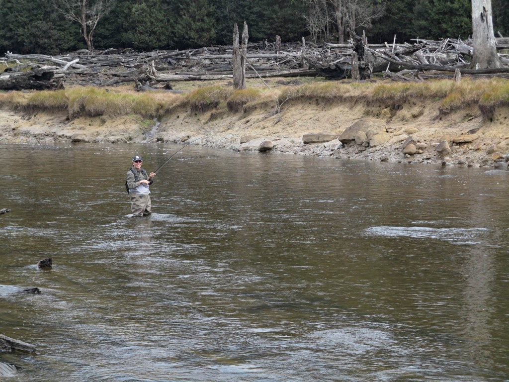 Fly fishing the lost river.